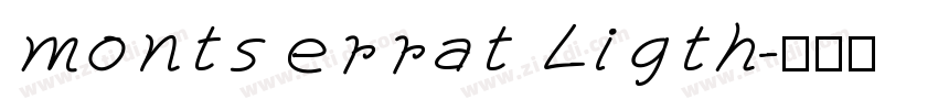 montserrat Ligth字体转换